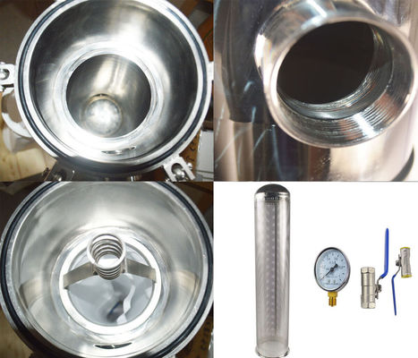 Farms SS 316 304 Stainless Steel Bag Filter Housing For Food And Beverage Weight 62KG
