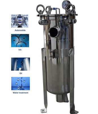 Building Material Shops 62KG 304 Stainless Steel Bag Filter Housing for Solid-Liquid Separation