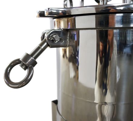 62KG Weight 304 Stainless Steel Bag Water Filter for Hotels 2.7 sq ft Filtering Area